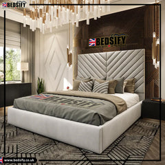 2025 Silver Fern Bed with High Headboard (2-Piece Headboard)