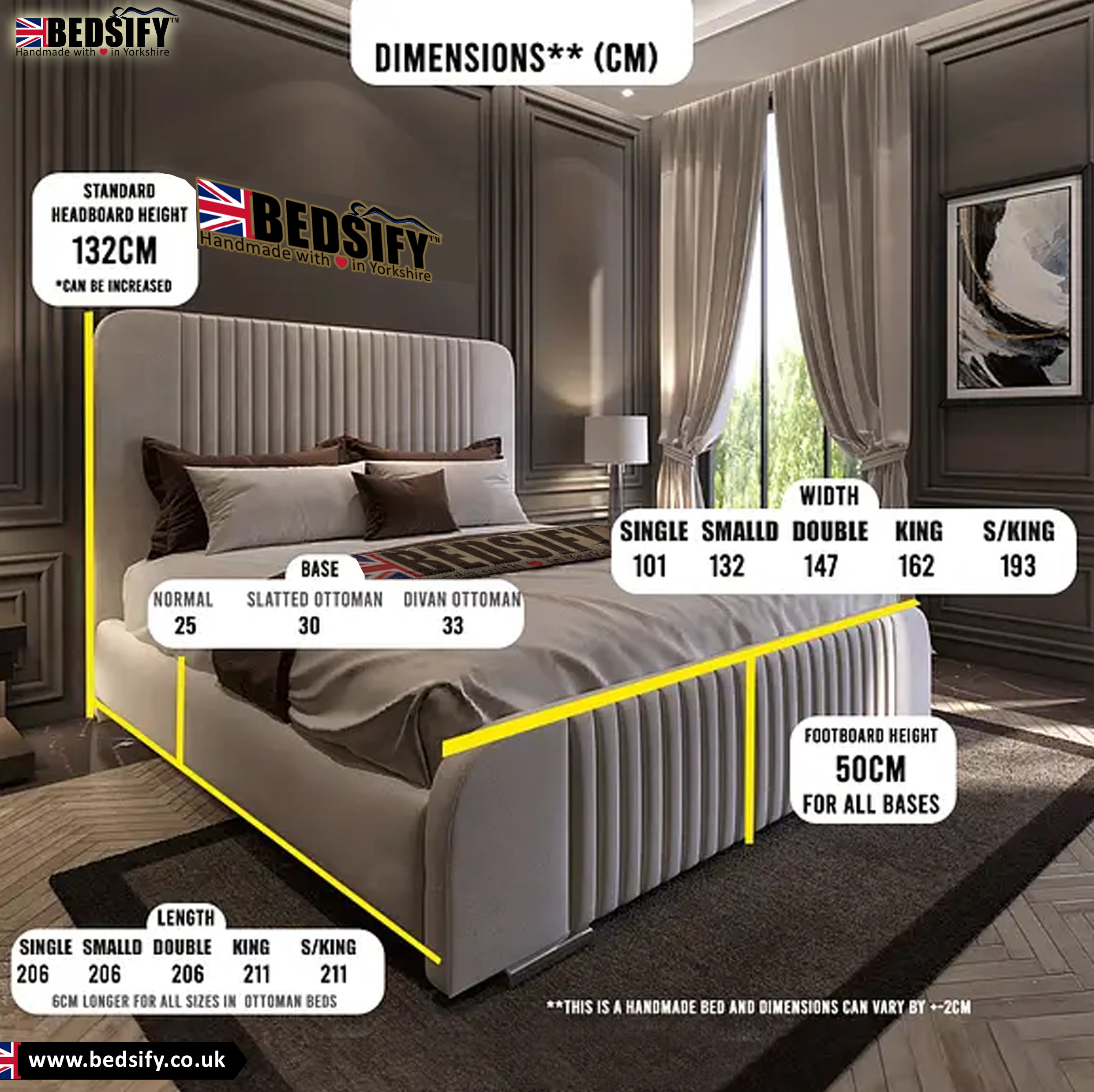 2025 Toronto Lux Bed Frame